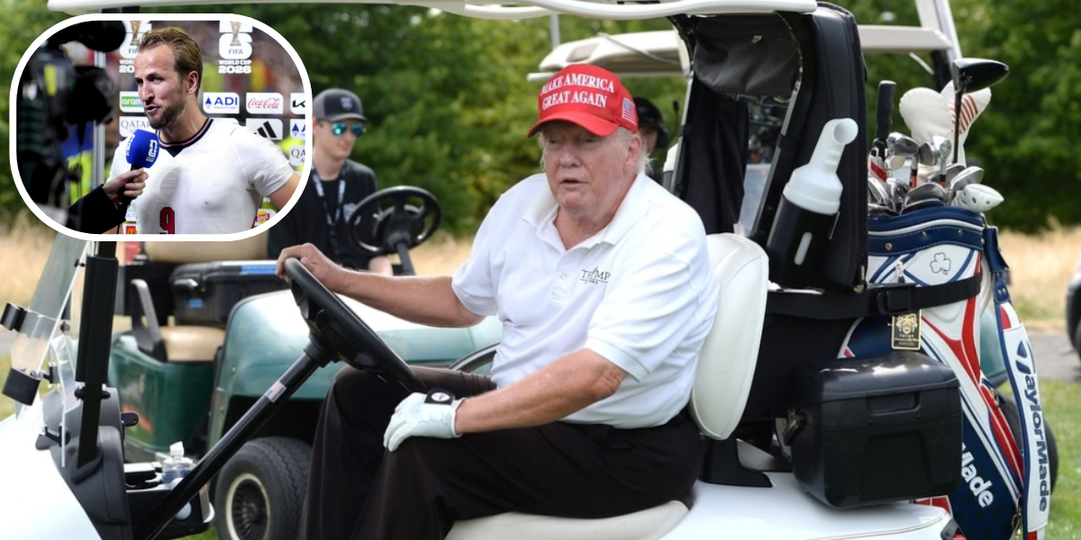 Harry Kane revela una partida de golf «surrealista» con Donald Trump