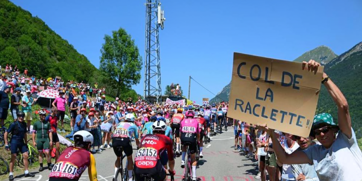 Fan surge forces Alpe d’Huez road closure before Tour showdown