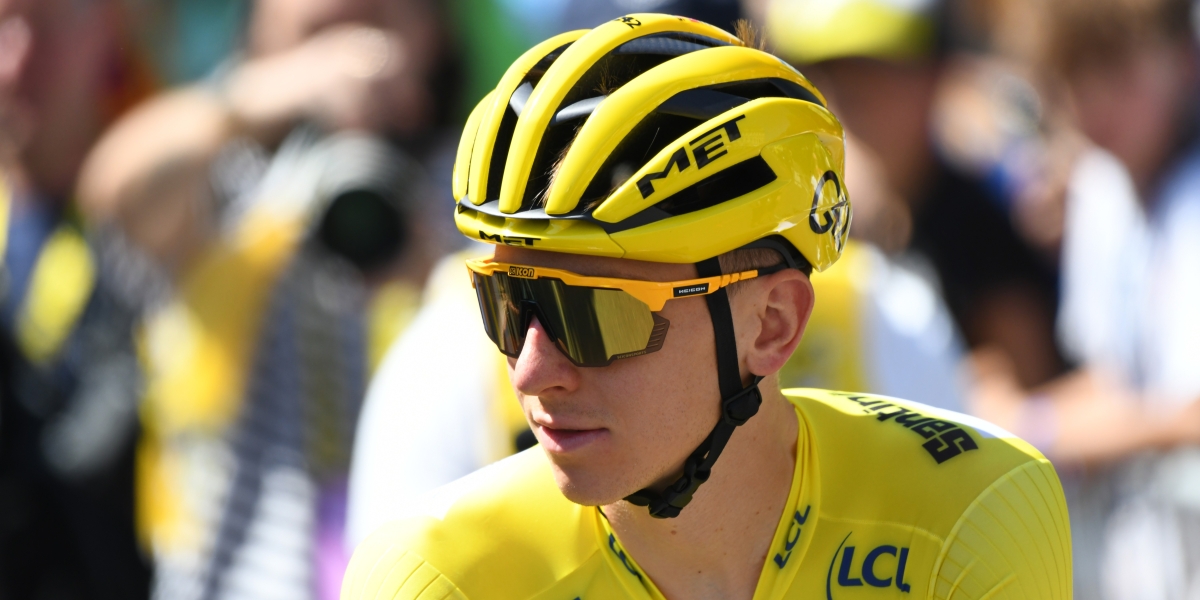 Pogacar won the Tour de France last week. Now he has been beaten by seven amateurs in his own race