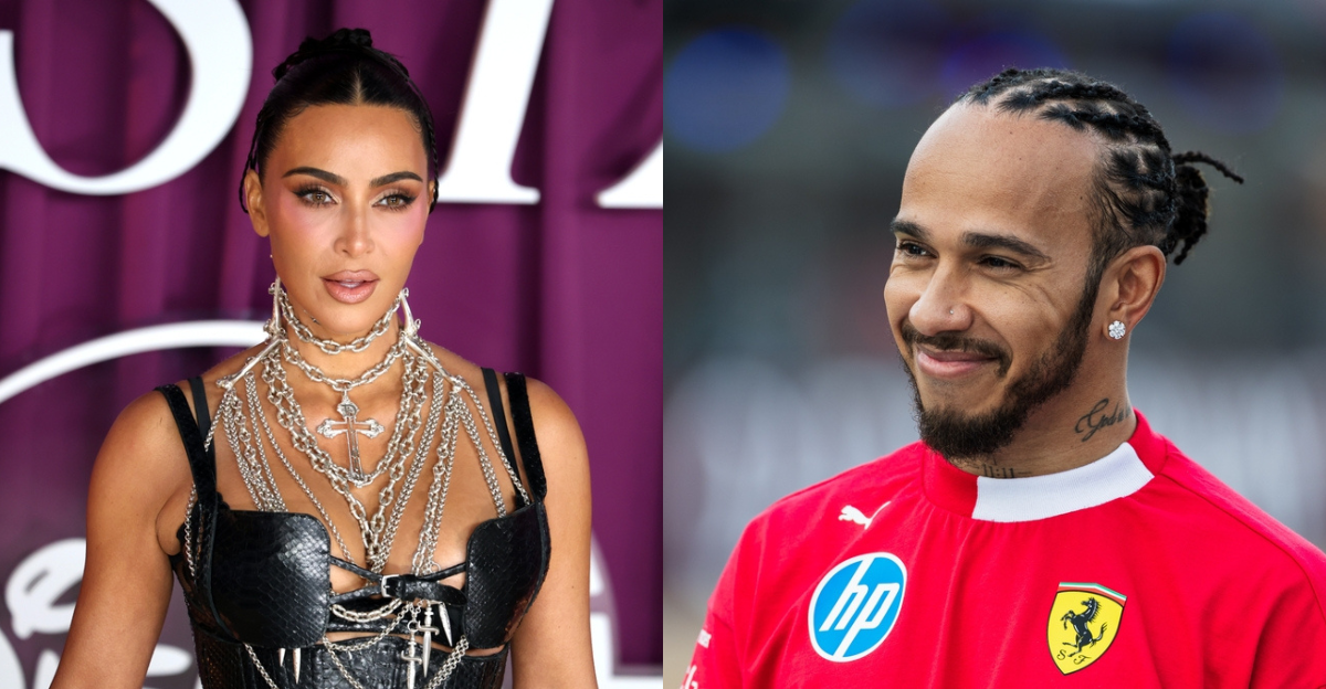 Hamilton and Kim Kardashian show off the newest member of the family, Halo