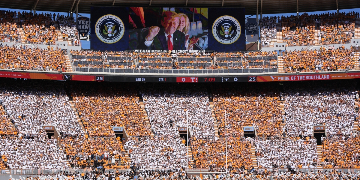 Trump’s football visit raised headset fears, then ABC’s audio failed