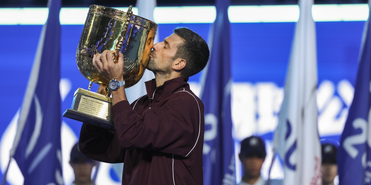 ‘God has given me this opportunity and talent’: Djokovic lifts a 102nd title at 39